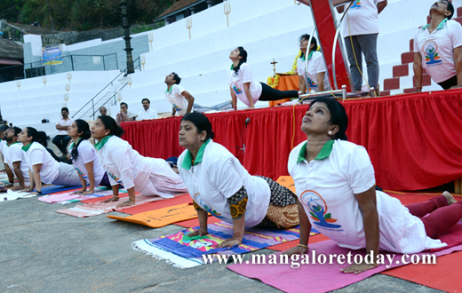 Surya Namaskar at kadri temple